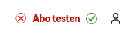 Beispiel: Der Link "Abo testen" ist verboten. Beispiel: Der Link "Abo testen" ist verboten.