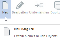 Neues Objekt im NetMan Center anlegen Neues Objekt im NetMan Center anlegen