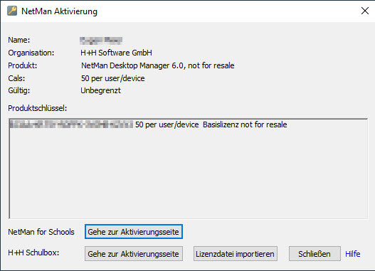 NetMan Akivierungsassistent