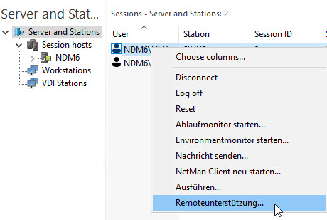 Remote-Unterstützung Remote-Unterstützung