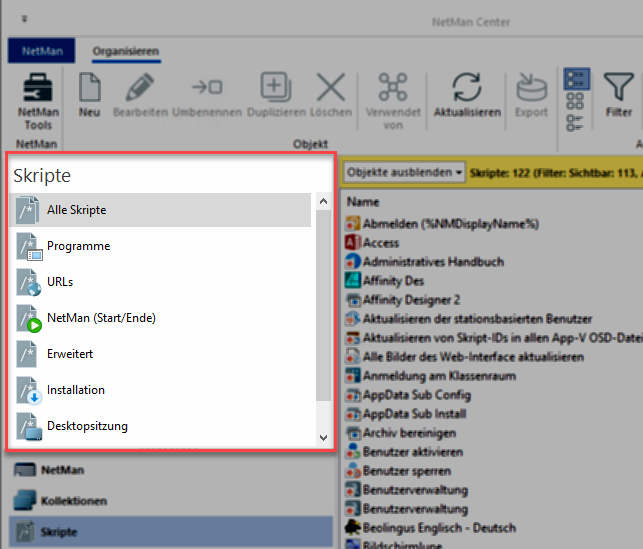 Selektionsfenster Selektionsfenster