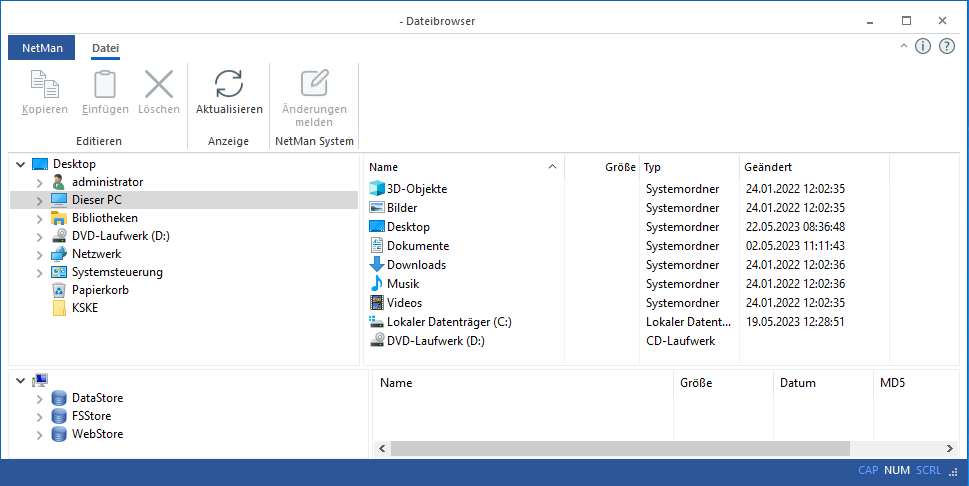 NetMan Dateibrowser NetMan Dateibrowser