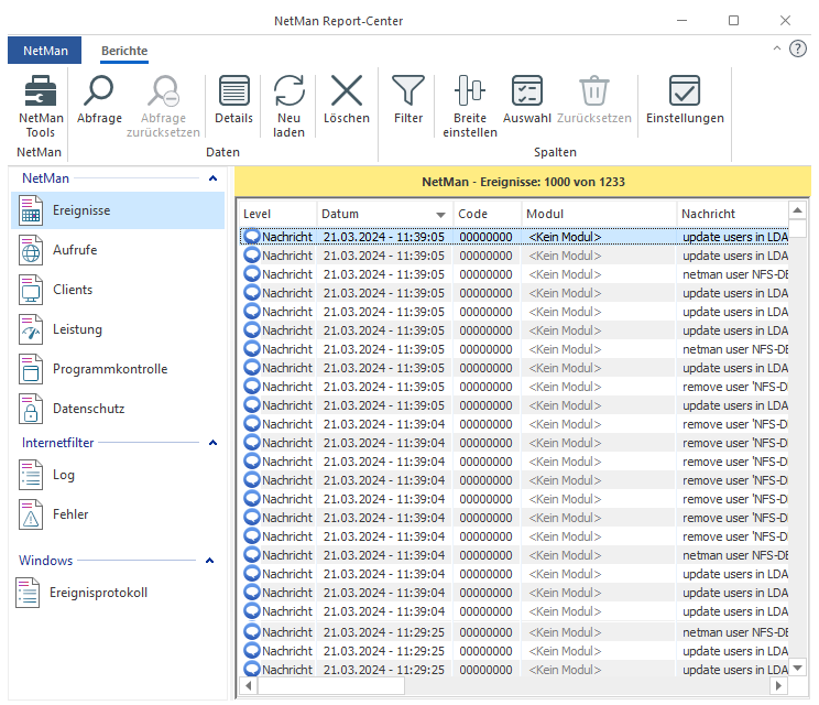 Ereignisanzeige Ereignisanzeige