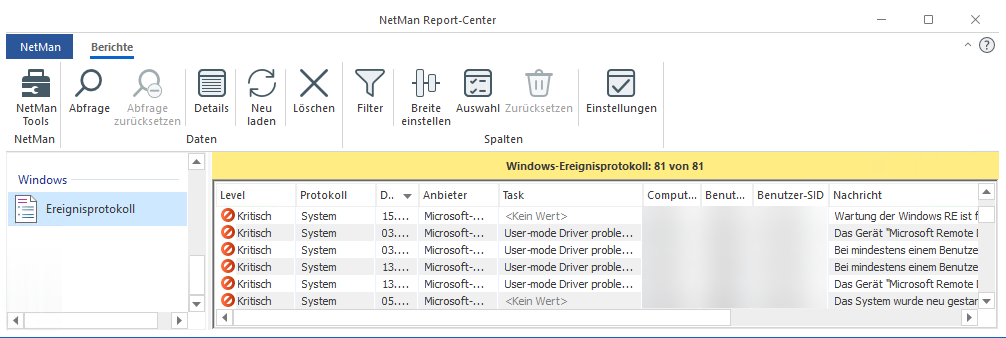 Windows Ereognisprotokoll Windows Ereognisprotokoll