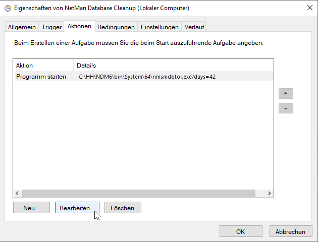 Reiter Aktionen, die Schaltfläche Bearbeiten ist die 2. von links Reiter Aktionen, die Schaltfläche Bearbeiten ist die 2. von links